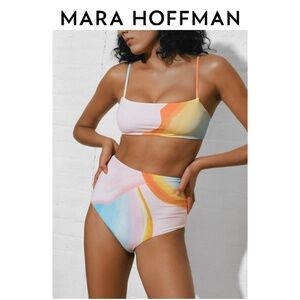 Mara Hoffman Lydia High Waist Bikini Bottom